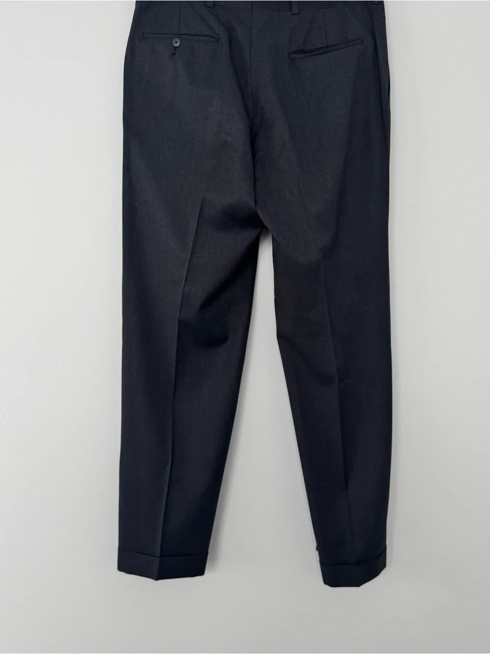 Vtg Hart Schaffner Marx 2 pc Suit 41R 34x30 Gray Gold Trumpeter Wool USA Made